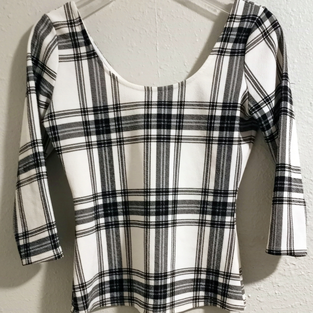 Plaid top